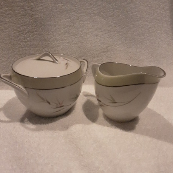 Vintage Sango Breeze Creamer And Sugar Bowl Set - Picture 1 of 11